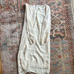 H&M Cream Long Sleeve Dress